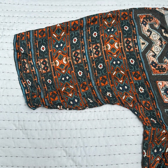 Cleobella Romper One Piece Aztec  Medium NWT Short Indie Hippie Boho - Picture 2 of 16